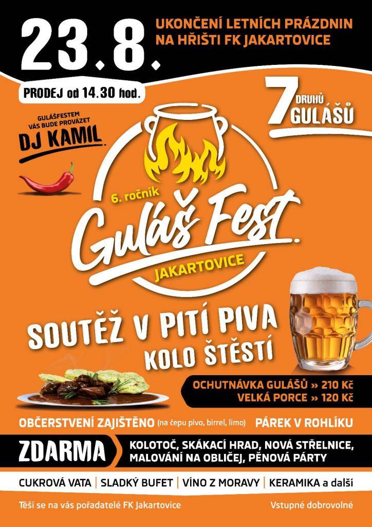 Gulášfest v Jakartovicích - 23. 8. 2025