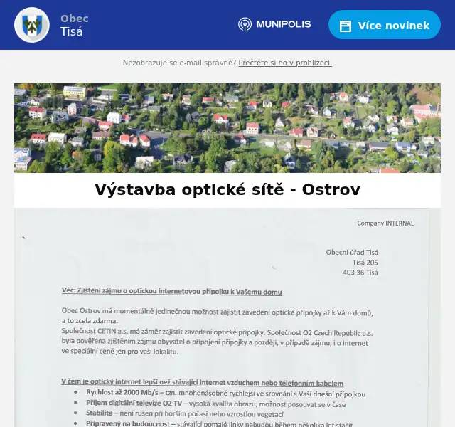 Více informací a potřebné dokumenty naleznete na stránkách obce - aktuality.