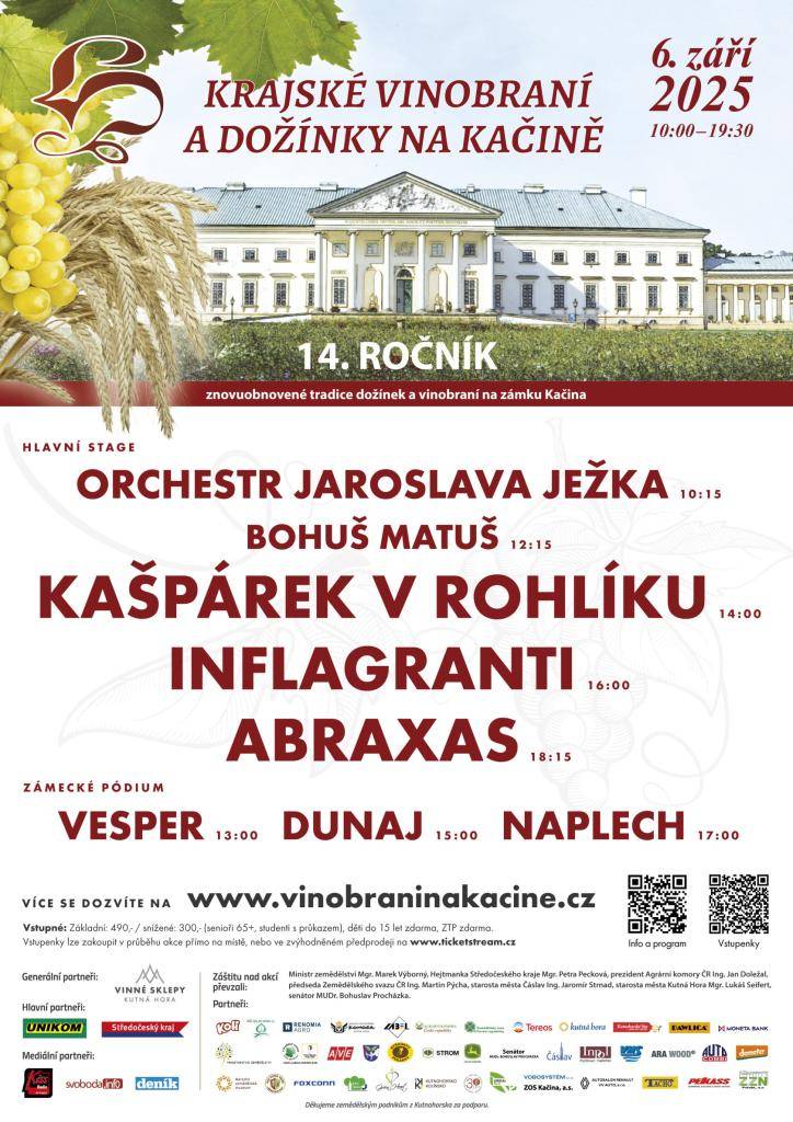 Vinobraní na Kačině 6.9.2025