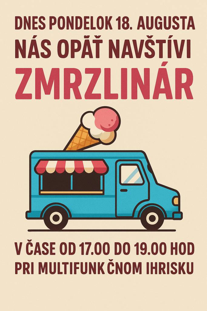 pondelok 18.augusta 17:00-19:00 hod