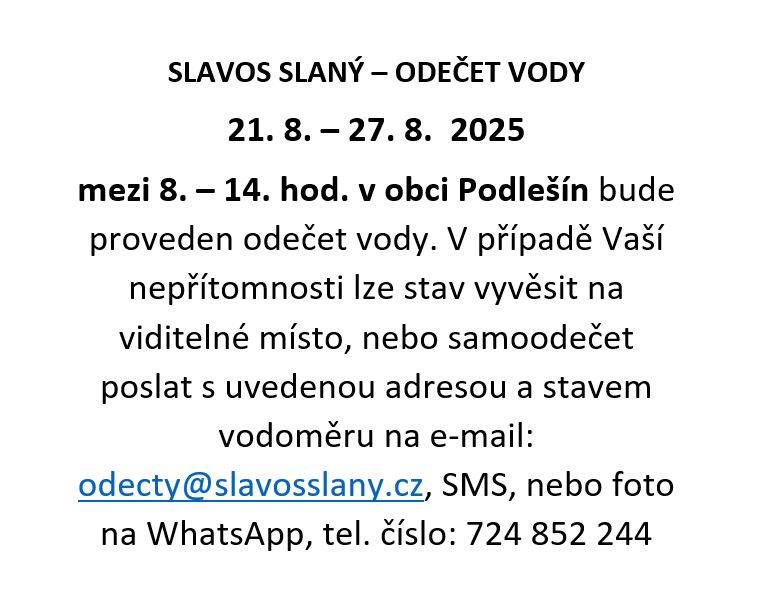 Odečet vody