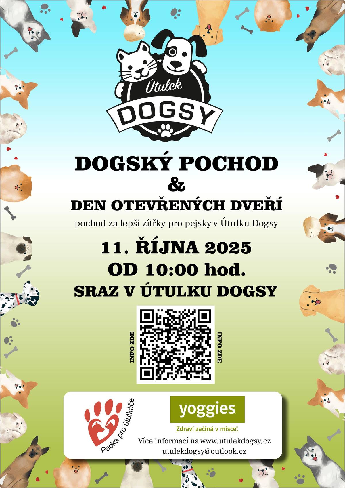 Vážení občané, v příloze naleznete pozvánku na pátý ročník Dogského pochodu spojeného s dnem otevřených dveří Útulku Dogsy.