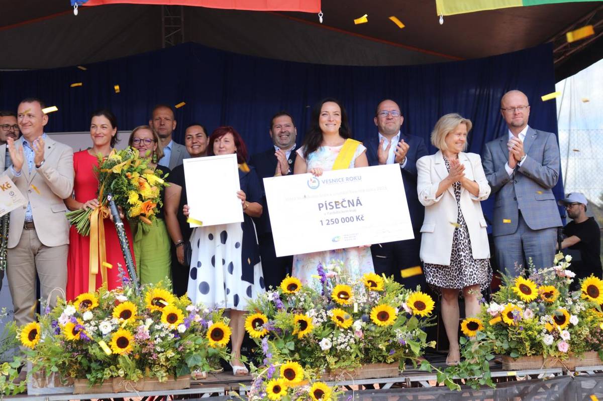 V neděli 17. srpna proběhlo slavnostní předávání ocenění v soutěži Vesnice roku Pardubického kraje 2025