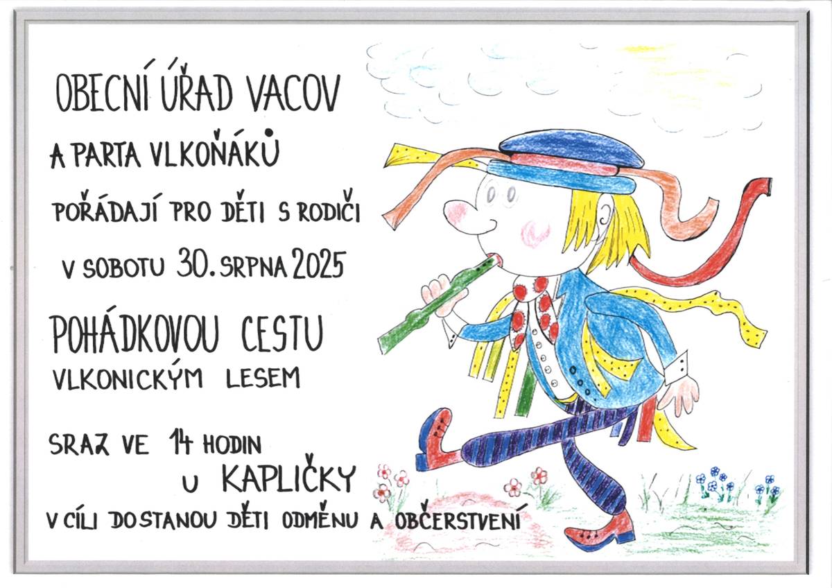 Pořadatelé srdečně zvou na tradiční cestu mezi opohádkovými bytostmi v sobotu 30. 8. 2025 od 14.00 hodin.