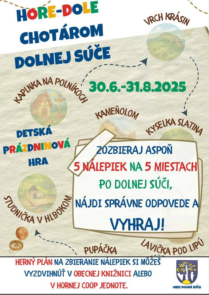 Do konca hry Hore-dole chotárom zostávajú posledné dva týždne!   Ak vám chýbajú nálepky alebo sa chcete ešte zapojiť do ich zbierania, tak hlásime, že aktuálne je ich opäť na všetkých siedmich miestach dostatok (niektoré už nemajú pôvodný obrázok).