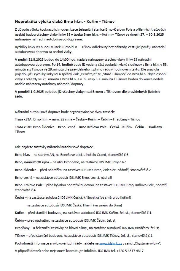 od 27. 8. do 31. 8. 2025