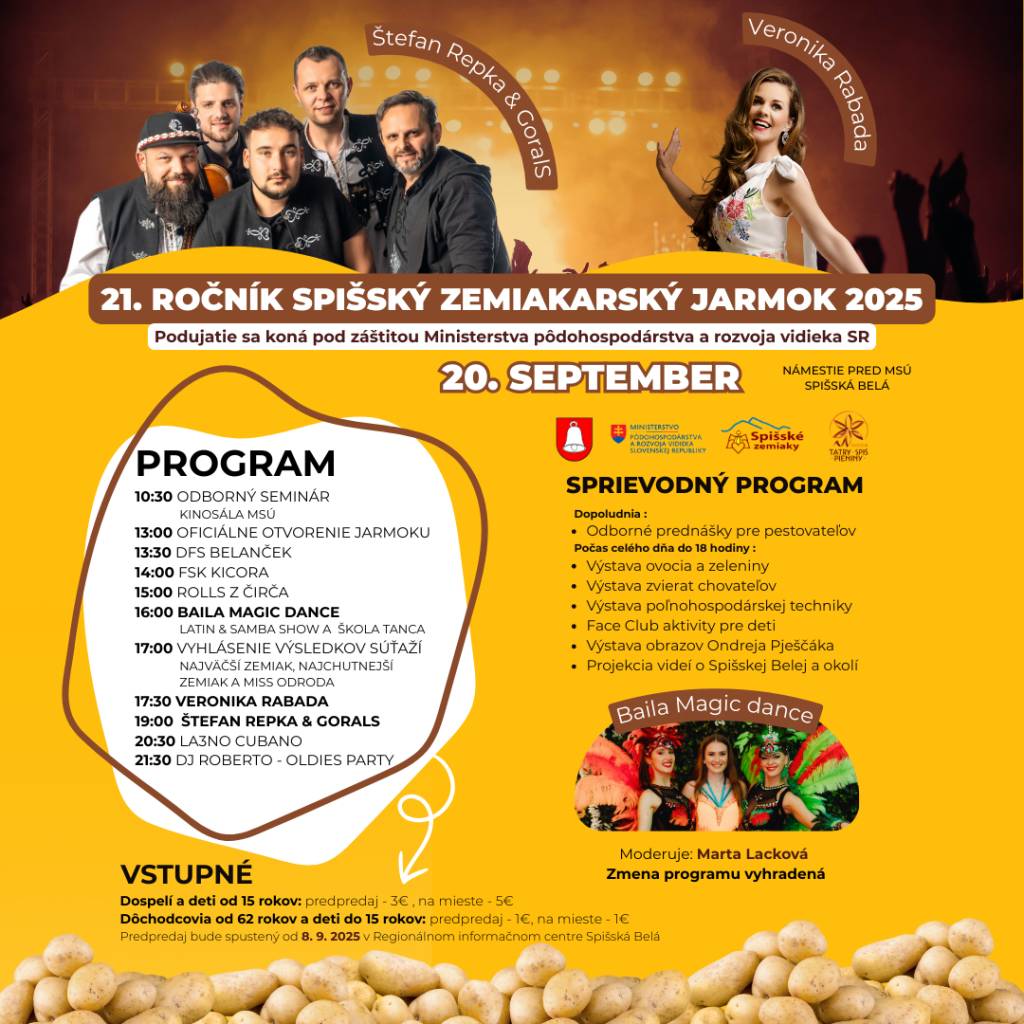 Zemiakarský jarmok Spiššká Belá