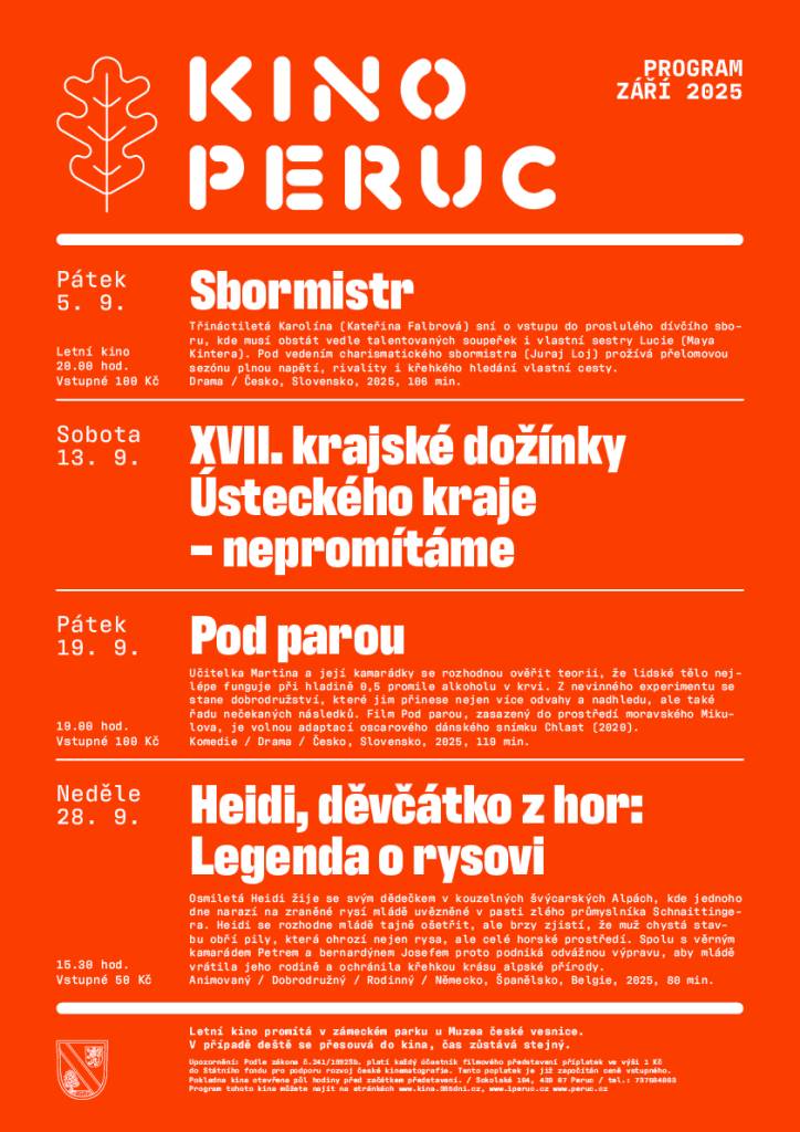 Zveme vás do obecního kina v Peruci.