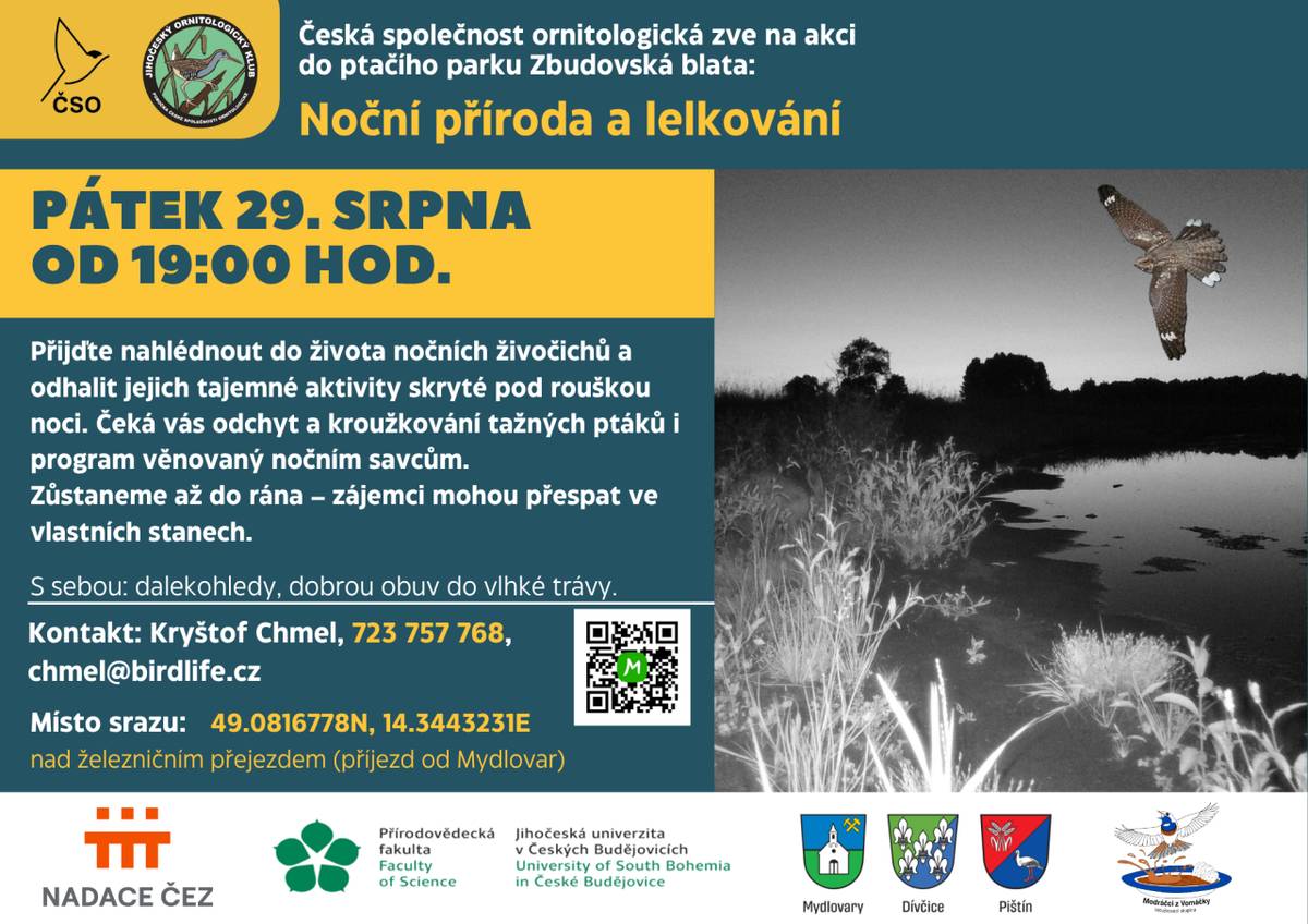 Přijďte nahlédnout do života nočních živočichů!