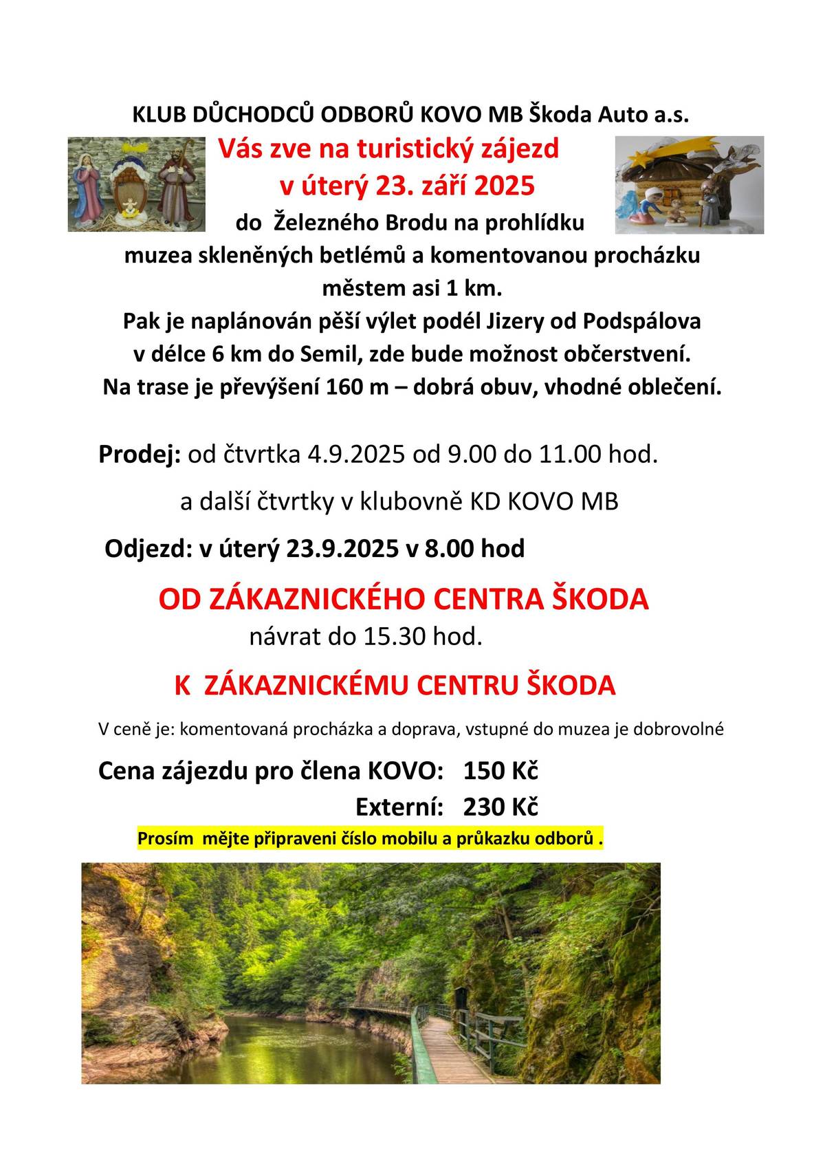 do Železného Brodu v úterý 23. září 2025
