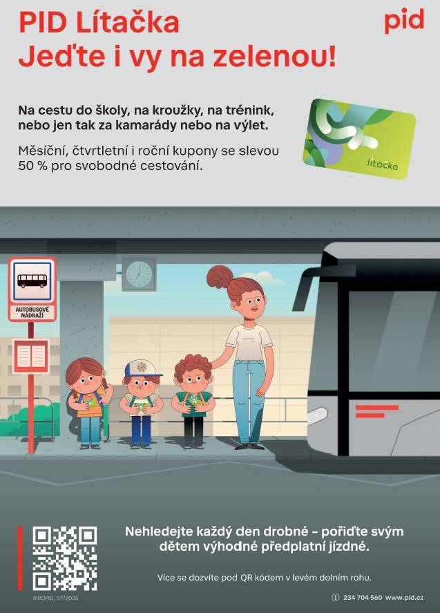PID Lítačka - výhodné předplatní jízdné.