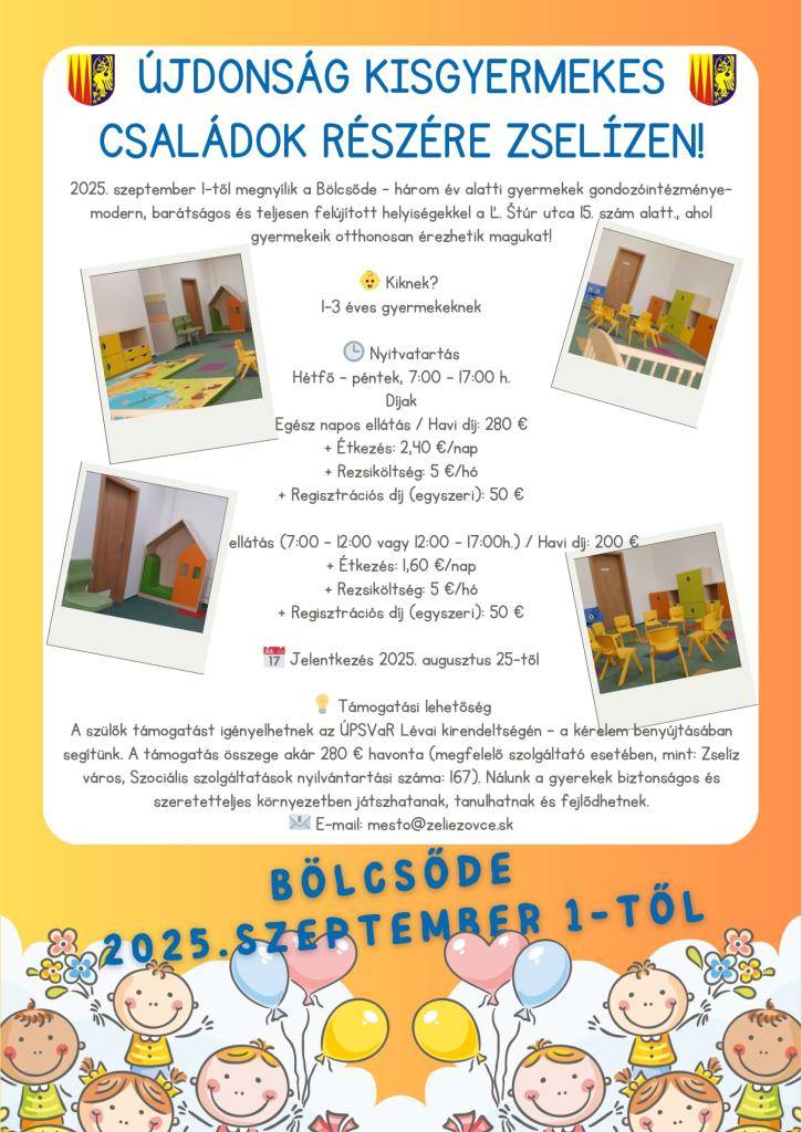 Jasle / Bölcsőde - Želiezovce