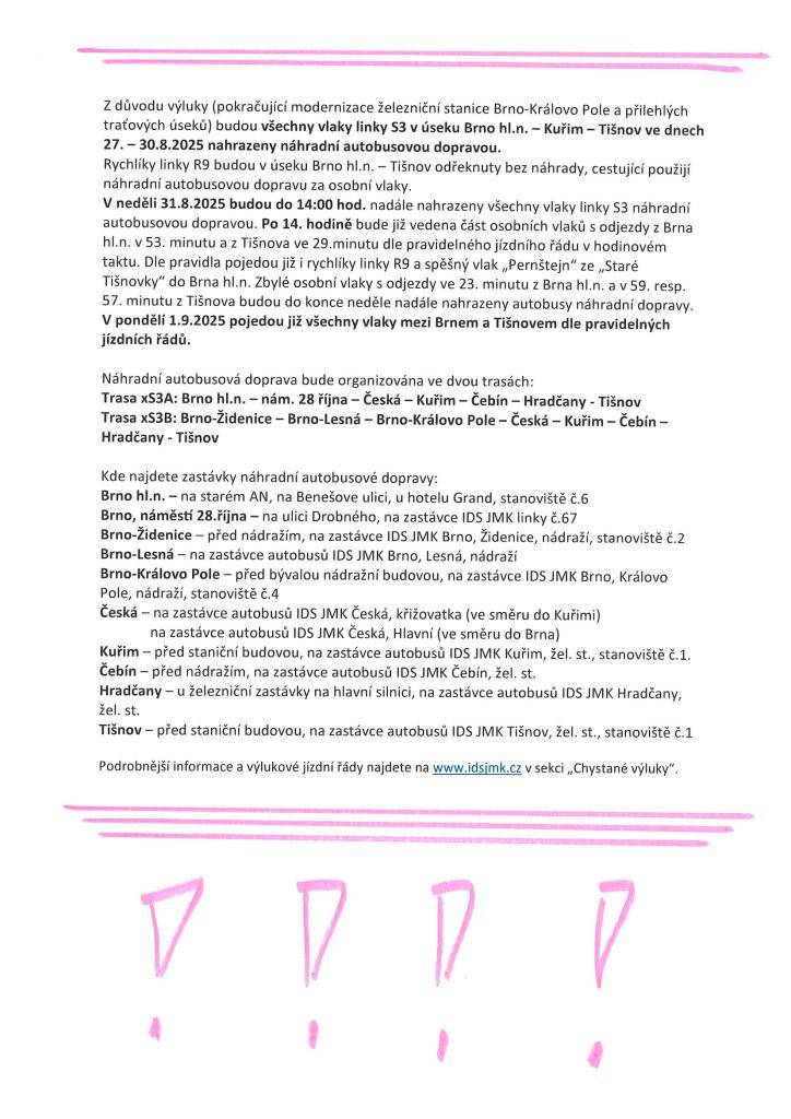 od 27. 8. do 31. 8. 2025