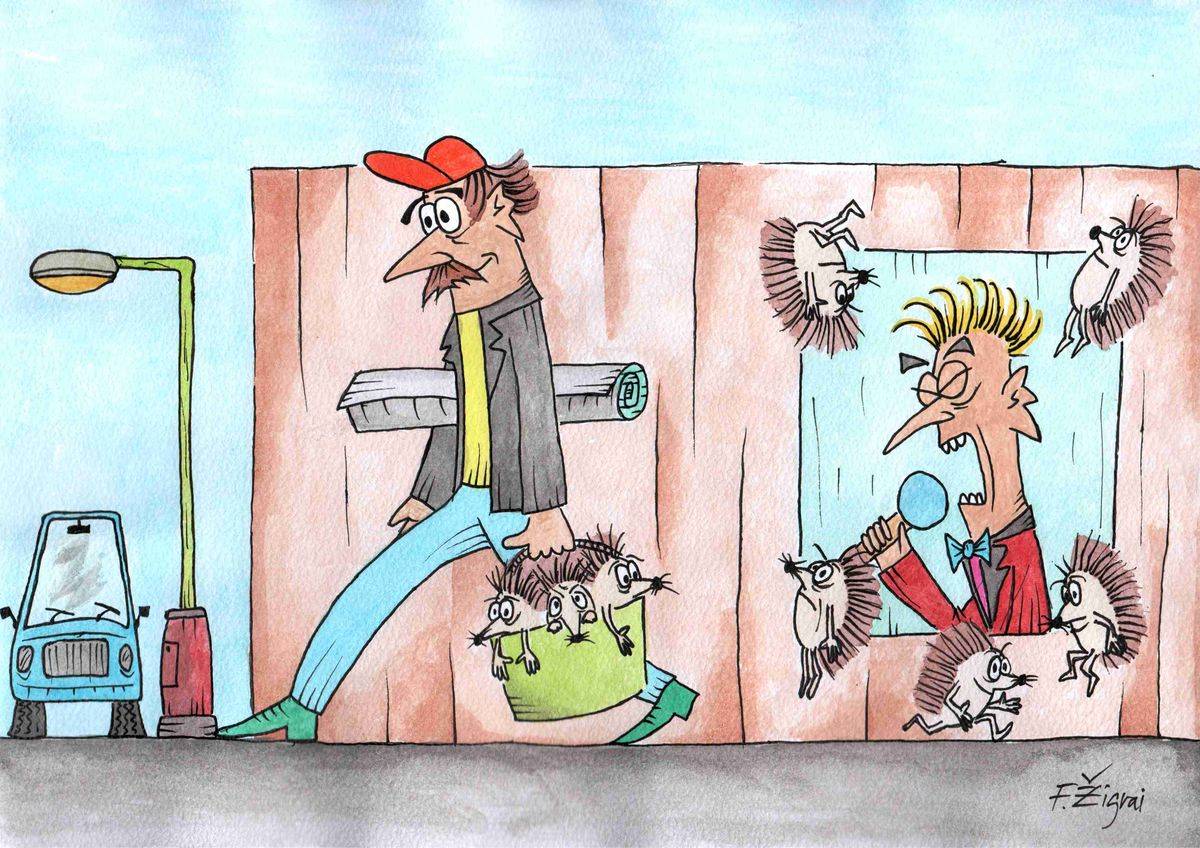 Když nemáte hřebíky, použijte ježky