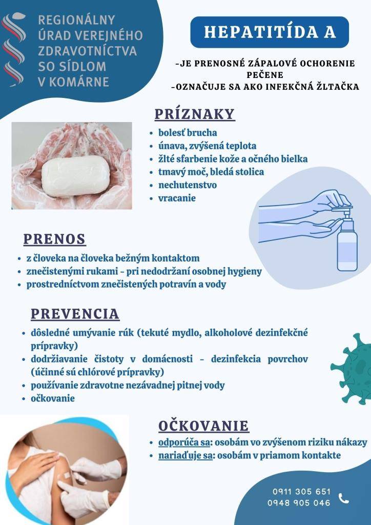 Hepatitída A / Príznaky / Prenos / Prevencia / Očkovanie Hepatitis A / Tünetek / Terjedés / Megelőzés / Oltás