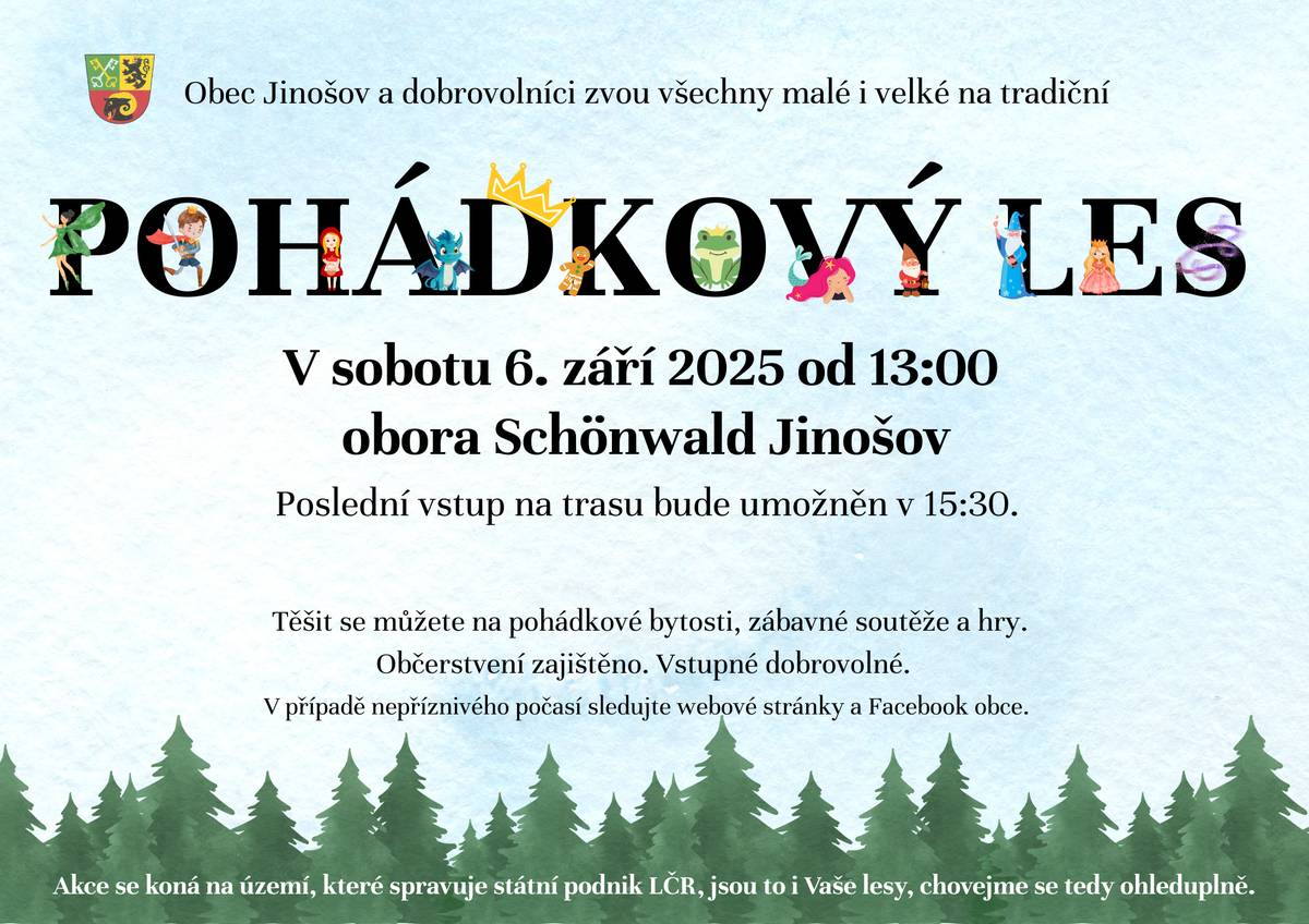 Pouze dvanáct dní nás dělí od tradiční akce POHÁDKOVÝ LES. Konání akce umožnil podnik Lesy České republiky, s.p.