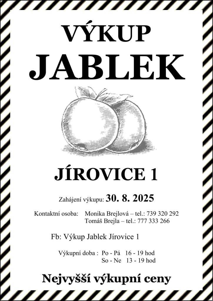 Nabídka možnosti výkupu jablek