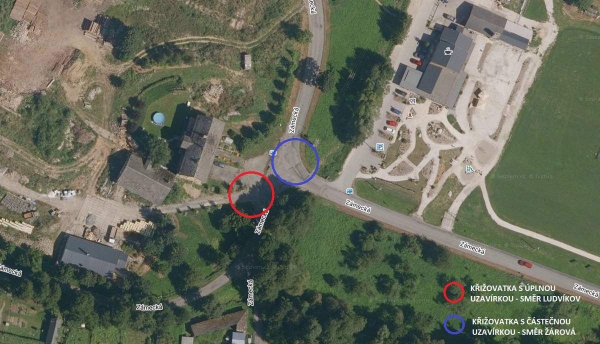 Úplná uzavírka se týká pouze křižovatky přímo v Ludvíkově.Termín uzavírky:1. 9. – 15. 9. 2025.Pracovní dny: 7:30 – 16:00 hod.Víkendy: průjezd bude umožněn bez omezení.Možnost přejezdu mimo pracovní dobu:Každé ráno před 7:30 hod. bude umožněn výjezd z domů osobním automobilem.Každý den po 16:30 hod. bude umožněn návrat domů vozidlem.Tato možnost platí pro obyvatele dotčené oblasti po celou dobu trvání uzavírky.Křižovatka na Žárovou zůstává průjezdná.Po celou dobu s částečnou uzavírkou – doprava bude vedena kyvadlově v jednom jízdním pruhu.Velice se omlouváme za vzniklé dopravní omezení a děkujeme za pochopení a trpělivost.