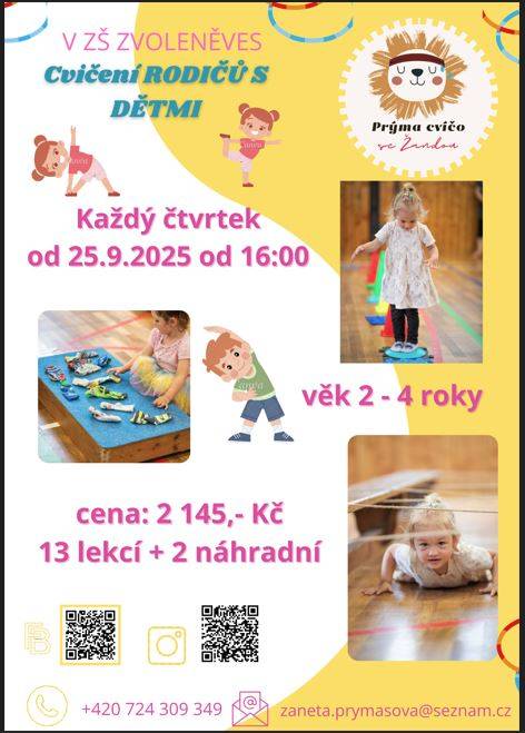 Cvičení rodičů s dětmi