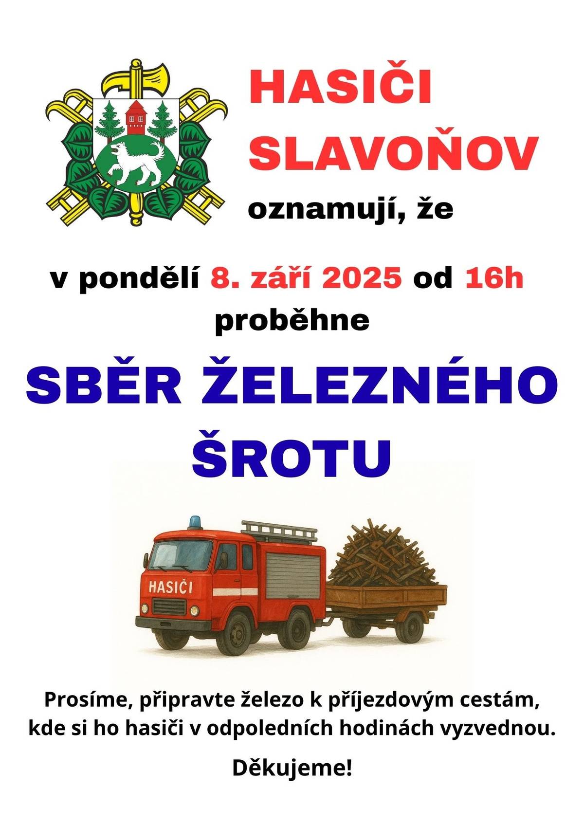 SBĚR ŽELEZNÉHO ŠROTU