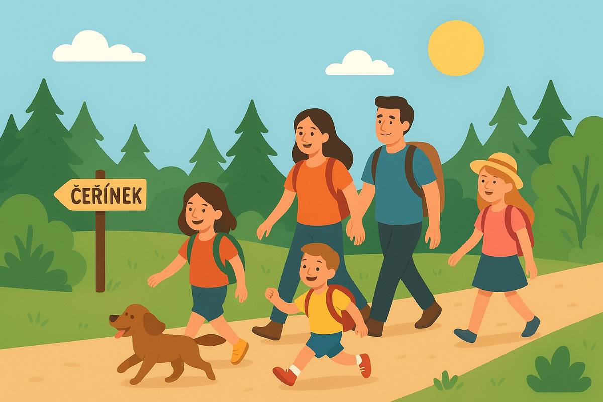 Rádi bychom Vás pozvali na společný pochod 🚶♀️ na Čeřínek 🌄 ku příležitosti ukončení léta 2025 🌞. Pochod se bude konat v sobotu 30.8.2025. Sraz je ve 🕐 13:00 hod. u Hřiště, odkud společně půjdeme do Jurdovy chaty. Děti se mohou těšit na zmrzlinový pohár 🍨. Tak si pojďme užít jeden z poslednich dnů prázdnin společně 👨👩👧👦. Budeme se těšit 😊