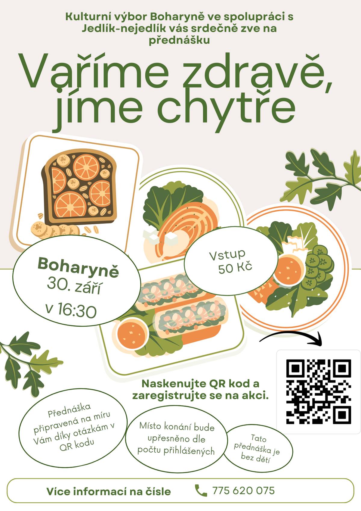 Veškeré informace naleznete v letáčku.