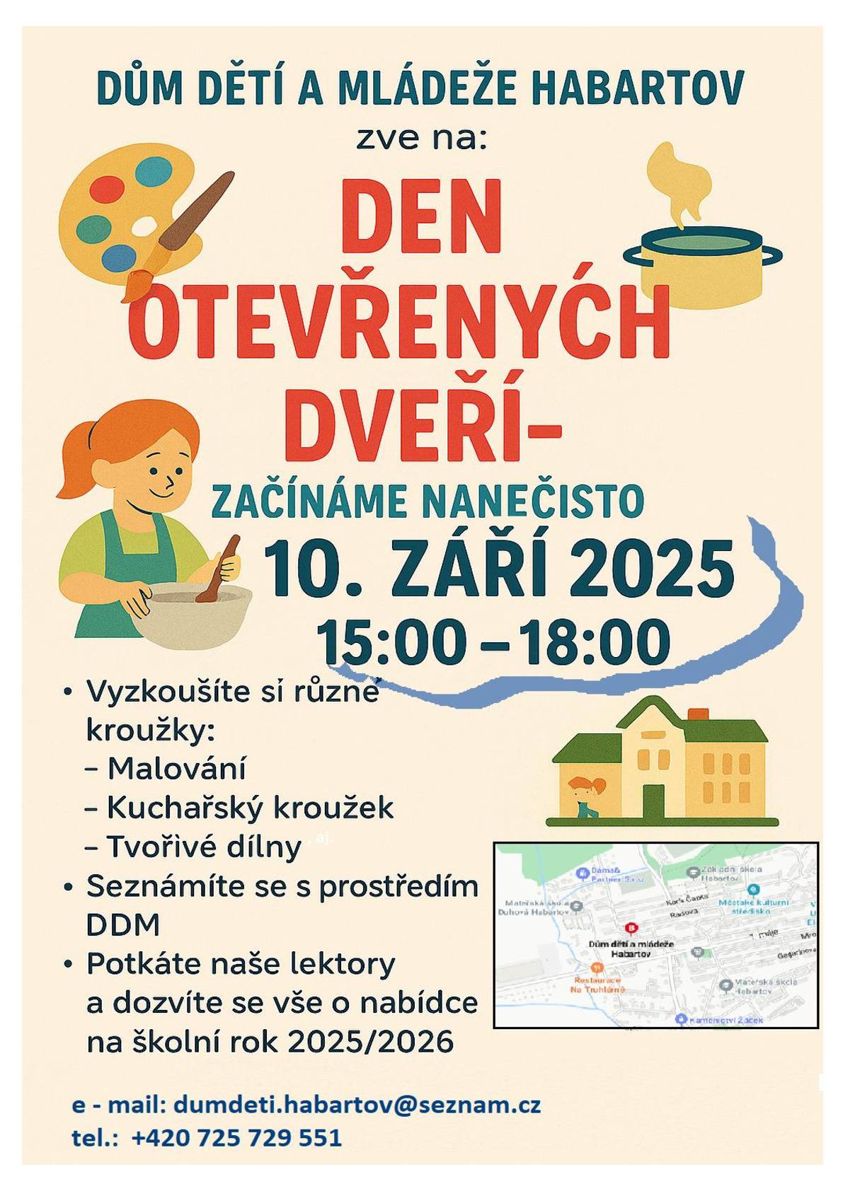 DDM vás zve na DEN OTEVŘENÝCH DVEŘÍ