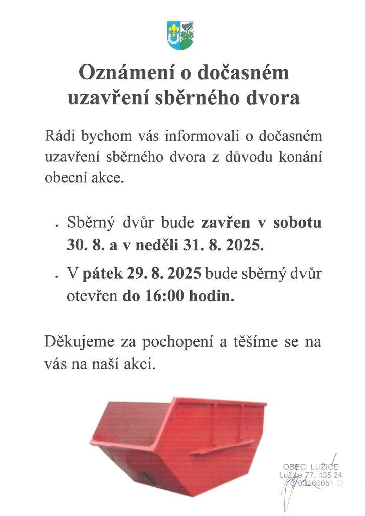 ve dnech 30. 8. a 31. 8. 2025