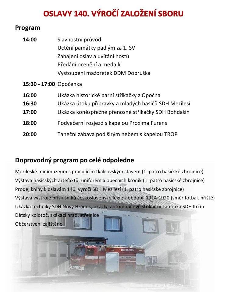 Přijďte s námi oslavit 140 let našeho sboru! Čeká vás den plný hudby, vzpomínek i skvělé atmosféry.