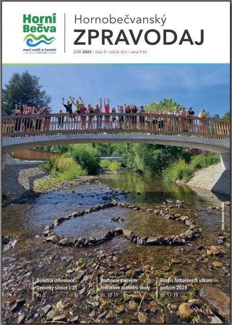 Zpravodaj měsíce září je plný fotoreportů ze srpnových akcí. Dále v něm najdete rozhovor s novým panem ředitelem základní školy, rozpis fotbalových utkání a spoustu zajímavých pozvánek. Příjemné čtení!