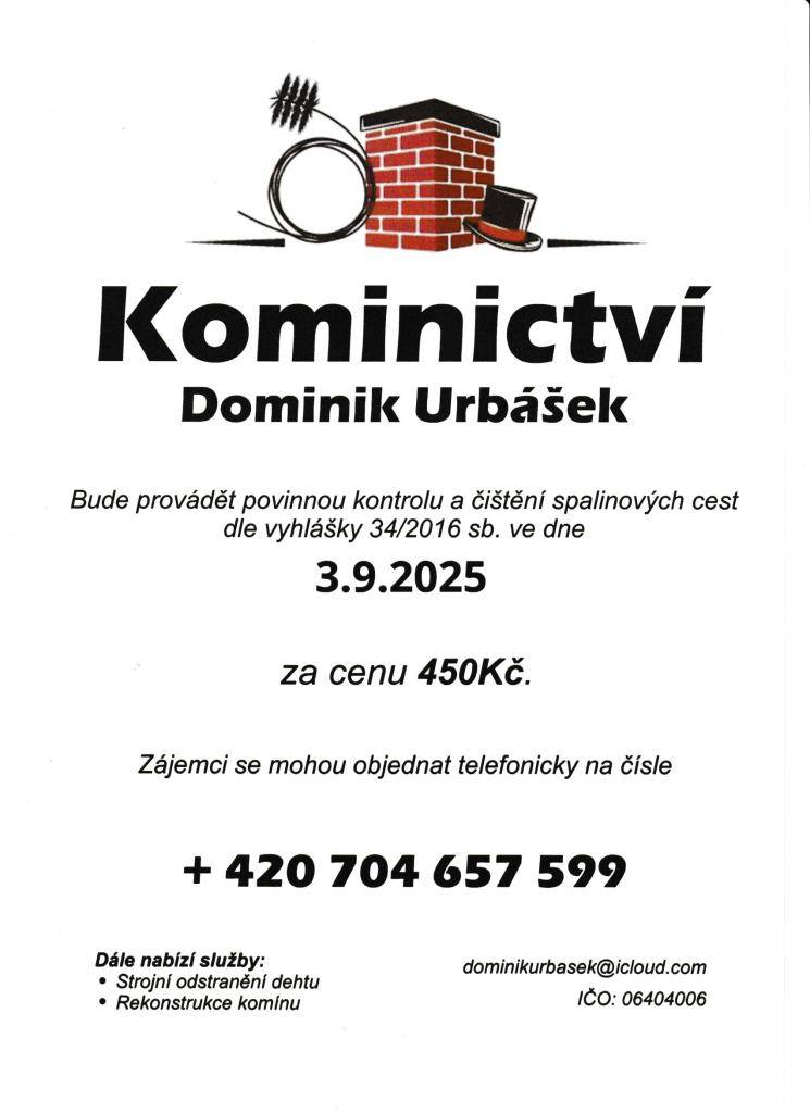 Kontrola a čištění spalinových cest