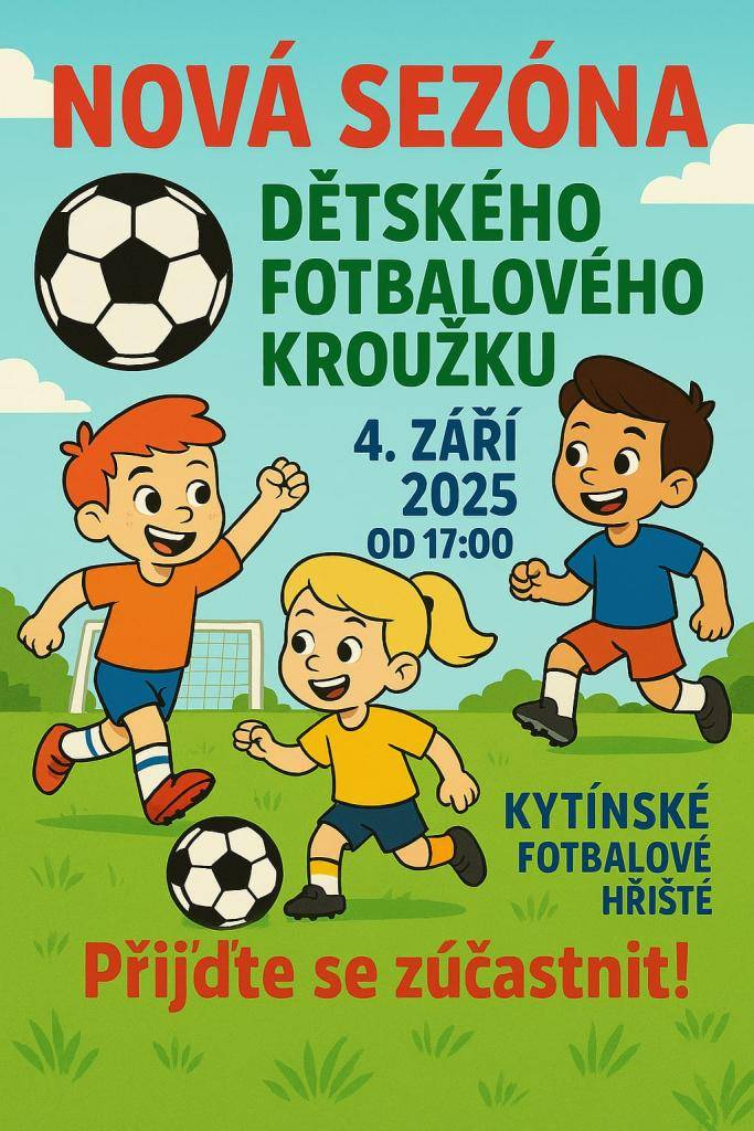 Začínáme 4.září 2025 od 17.oohod. Těšíme se na Vás! :)