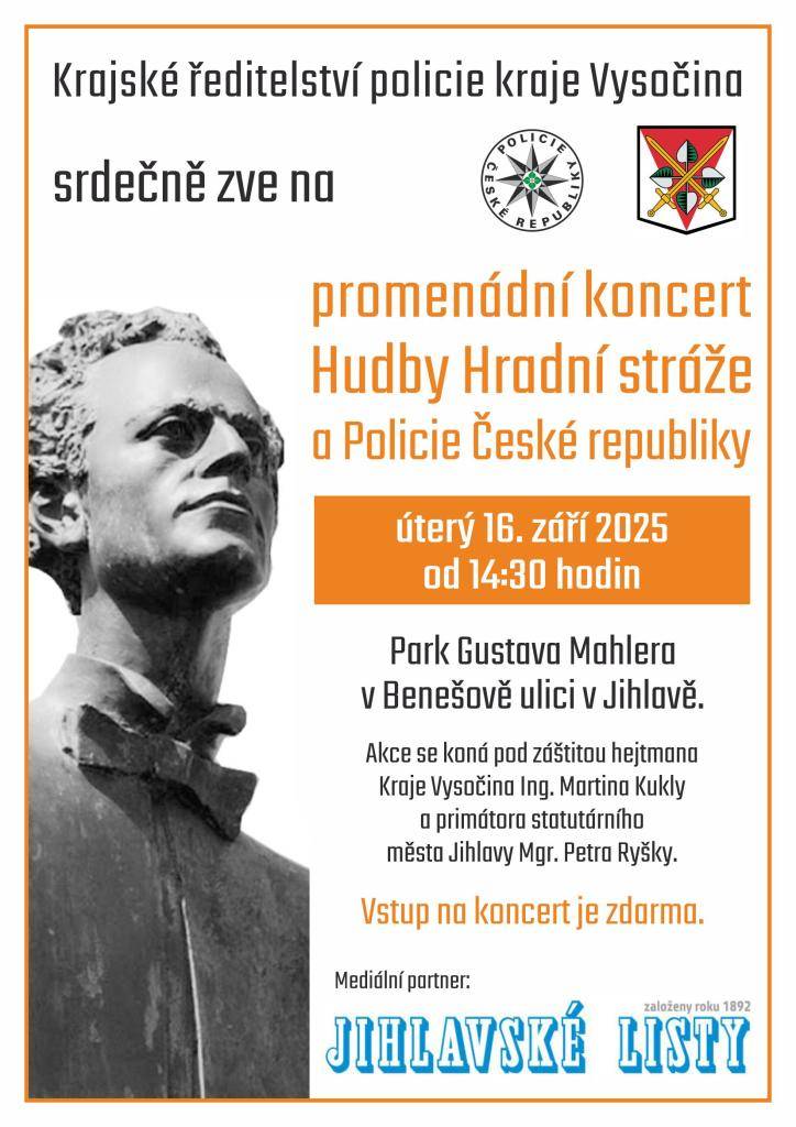 Promenádní koncert Hudby Hradní stráže a Policie České republiky.
