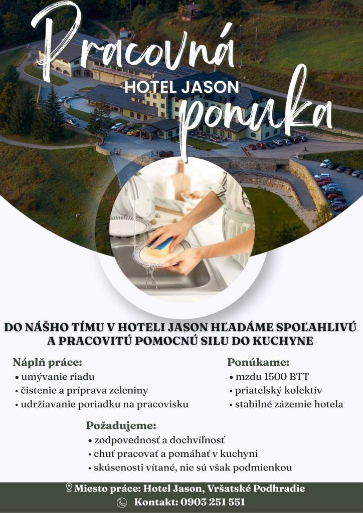 Pracovná ponuka Hotel Jason.