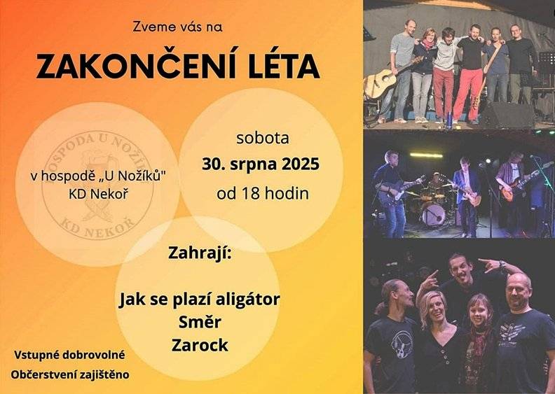 Zakončení léta - restaurace u Nožíků  - sobota 30.8.2025