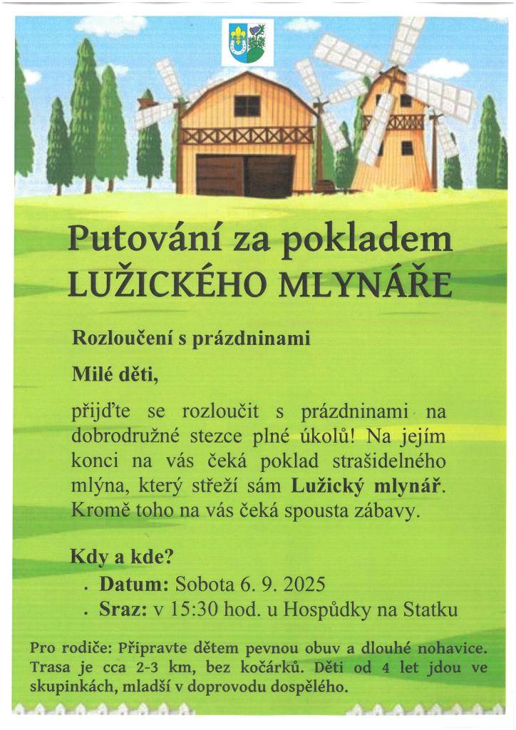 6. 9. 2025 v 15:30 u Hospůdky na Statku