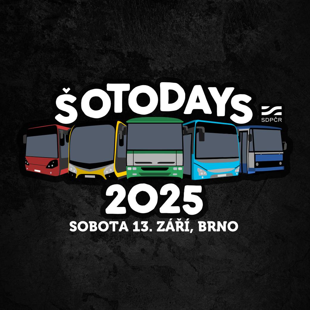 Celorepublikový sraz fanoušků MHD klepe na dveře! Po úspěchu nultého ročníku vás čeká bohatší program, barevnější jízdy a nejrozmanitější přehlídka vozů z celé republiky. Doufáme, že se těšíte a přinášíme podrobnější program.   Sobota 13. 9. 2025 | Brněnské výstaviště & ulice města | ŠOTODAYS 2025  12 dopravních podniků – od Brna po Tábor – přiveze autobusy všech velikostí a pohonů: diesel, CNG i elektro. Uvidíte legendy minulosti i nejnovější modely.   Co vás čeká? - výstava autobusů všech typů a barev - barevná jízda Brnem se zastávkami na focení  - speciální linky k výročí 25 let nočních rozjezdů  - historická vozidla, trenažéry, dětské atrakce - stánky s krásnými upomínkovými předměty dopravních podniků - rozhovory s řediteli, řidiči i techniky  Navíc: Mistrovství světa v řízení tramvají TRAM-WM – sledujte s námi živý přenos z Vídně přímo na výstavišti. Společně si zafandíme českým reprezentantům Kateřině Hájkové a Marku Blechovi z našeho brněnského dopravního podniku.  Program dne: 11:00–15:00 → Výstava autobusů 15:30–16:00 → Barevná jízda 16:00–20:00 → Speciální rozjezdové jízdy  Vstup zdarma | Speciální jízdy: 50 Kč / 1 jízda, 200 Kč / celý den  Pro šotouše i nešotouše – přijďte zažít MHD jinak, potkat lidi, kteří ji tvoří, a nasát atmosféru, kterou jinde nezažijete.   Podrobnosti sledujte na FB stránce události.