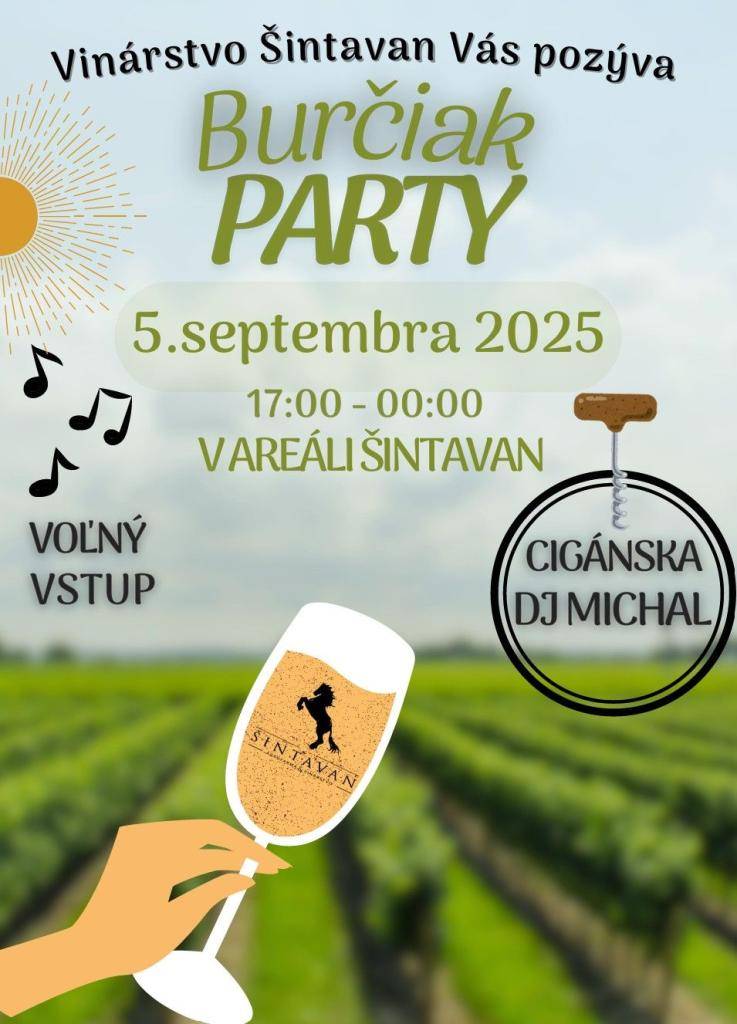 Pozvánka na BURČIAK PARTY.