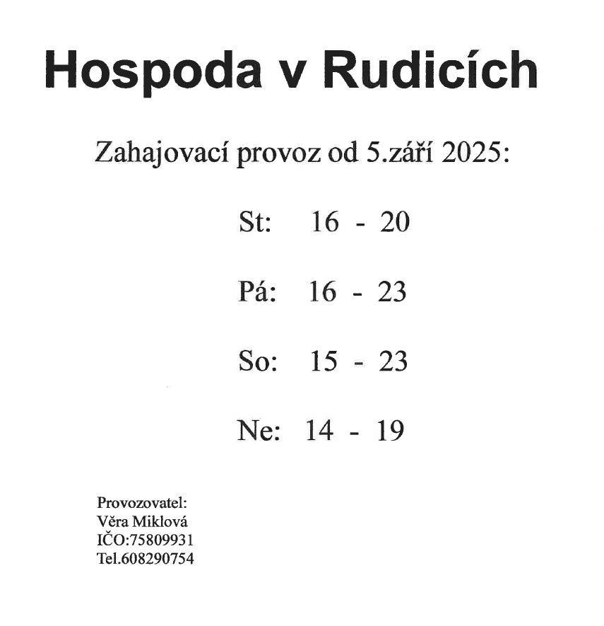 Zahajovací provoz od pátku 5. září 2025.