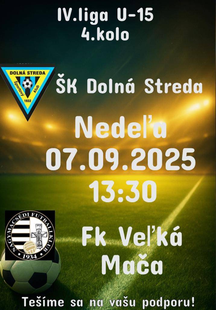 ŠK Dolná Streda - IV. liga U-15 4. kolo