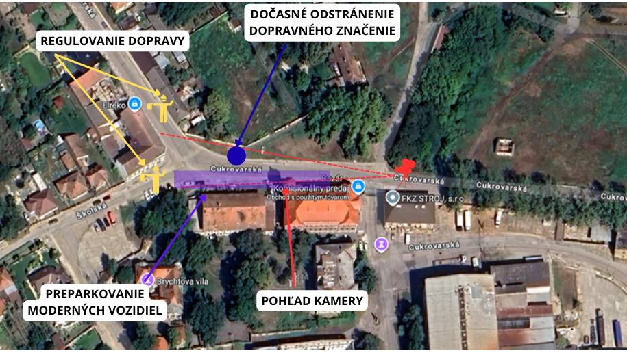 V dňoch nakrúcania dobového filmu bude obmedzená doprava na Cukrovarskej a Školskej ulici, žiadame občanov o spoluprácu.