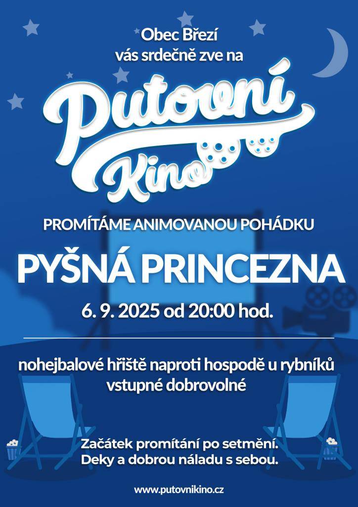 Zveme všechny malé i velké na oslavu konce prázdnin, která se koná 6. září 2025 od 17:00 u fotbalového hřiště. Čeká na vás bohatý program včetně táborových písní, rodinných retrohrátek, letního kina a výroby mandaly.