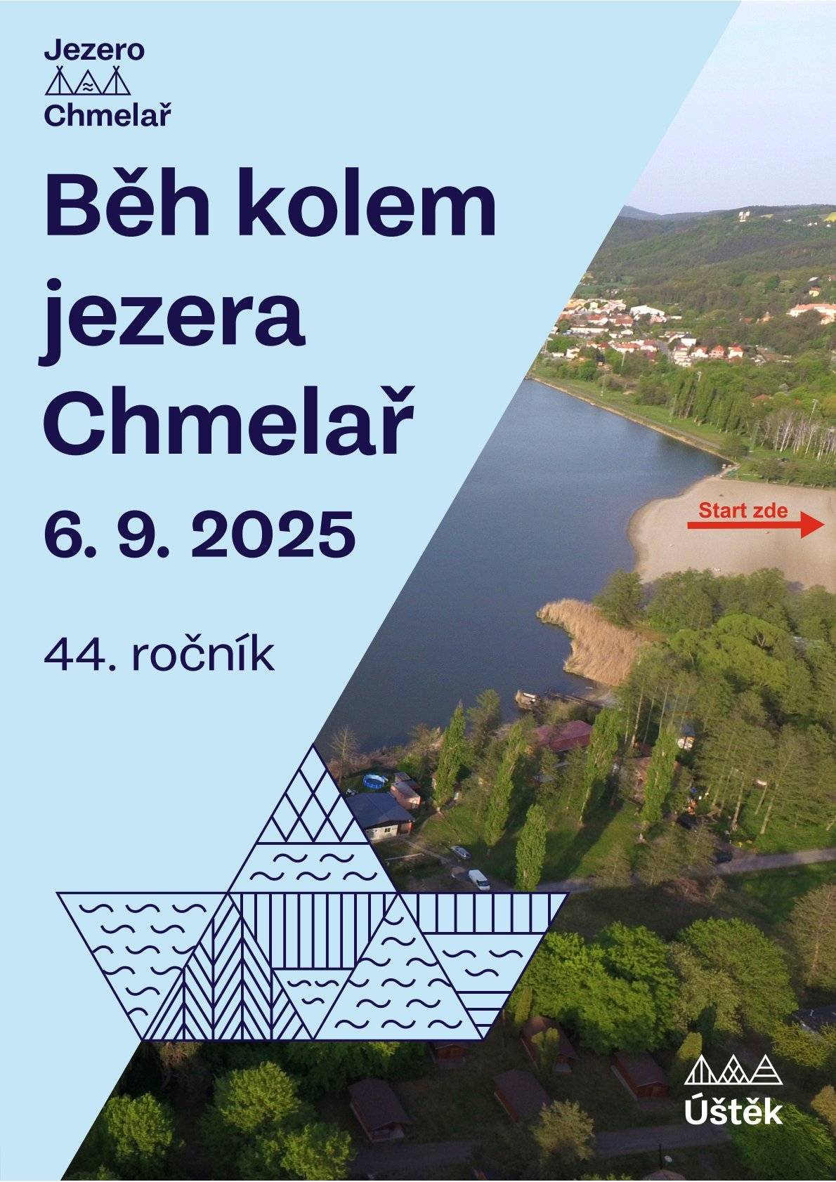 Srdečně Vás zveme tuto sobotu 6.9. 2025 na 44. ročník Běhu kolem jezera Chmelař.