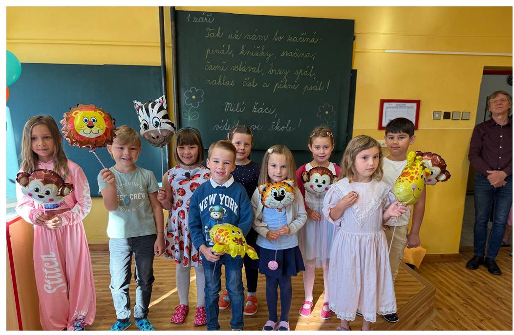 Letos jsme v naší škole přivítali v pondělí 1.září rekordní počet prvňáčků
