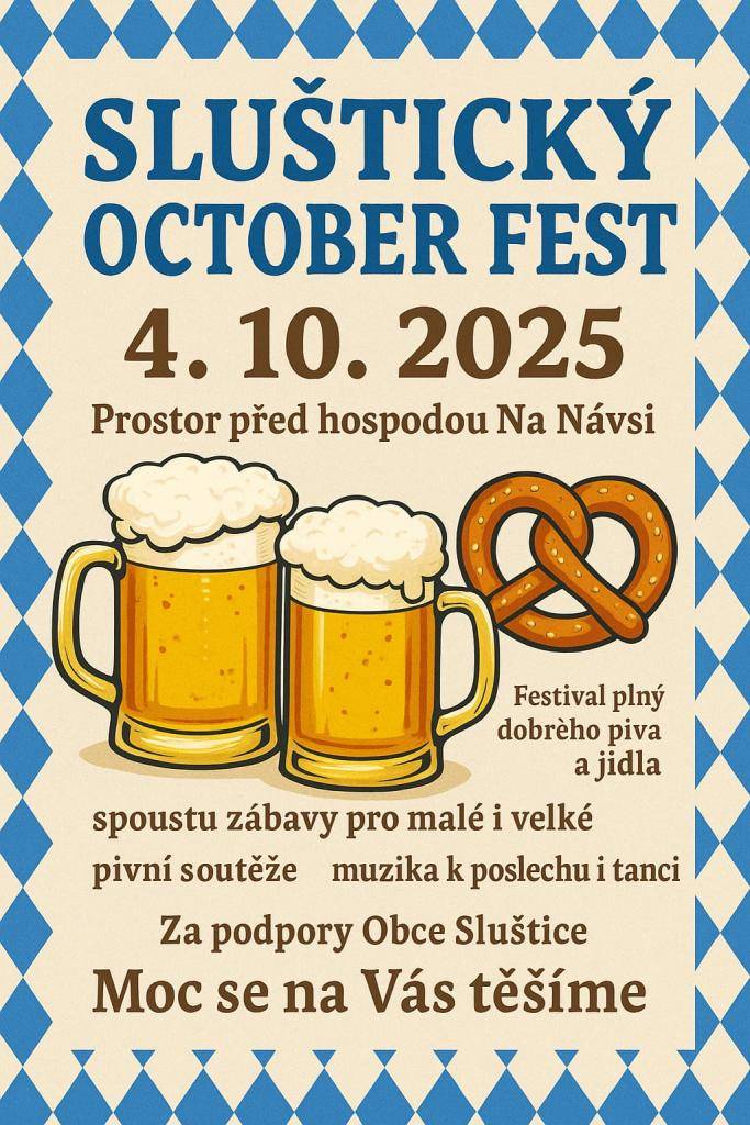 v sobotu 4. října 2025 v Hospodě na návsi