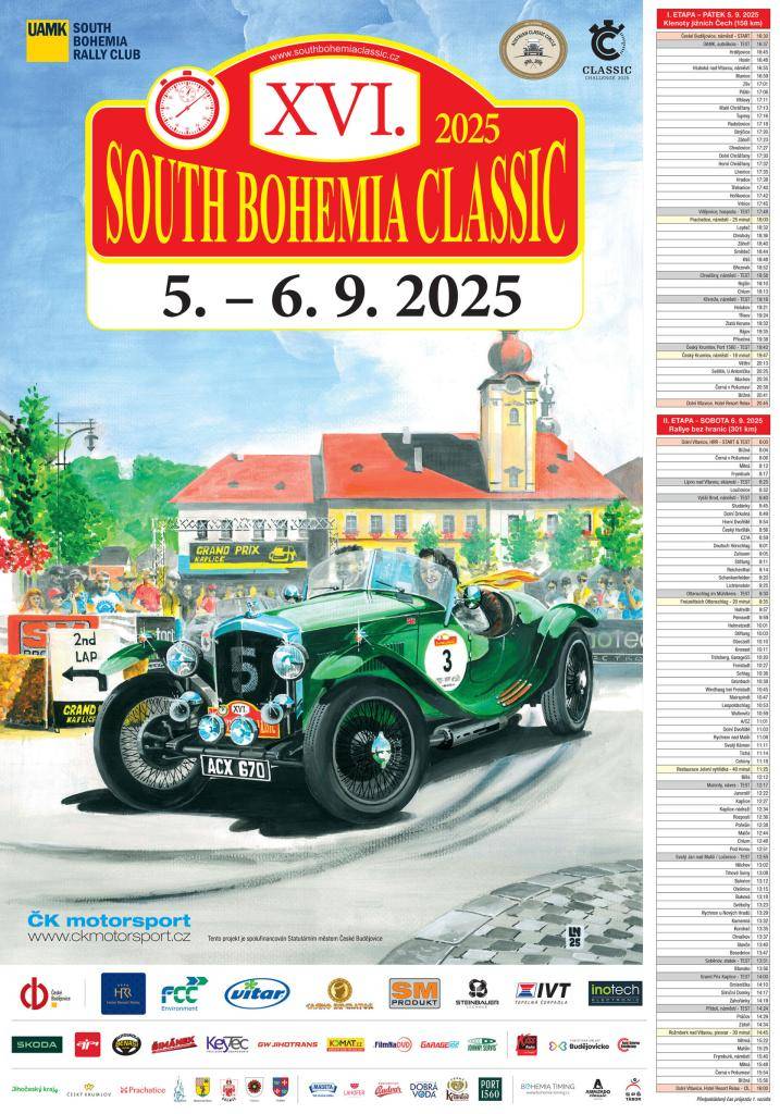 XVI. South Bohemia Classic | 5. - 6. 9. 2025