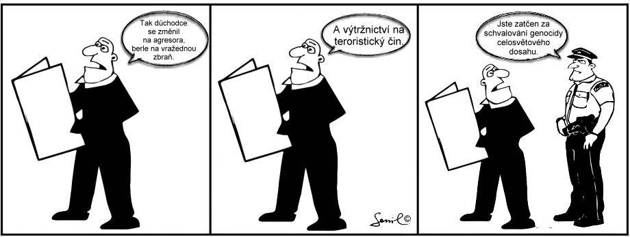 Jak se z výtržnictví stane teroristický čin