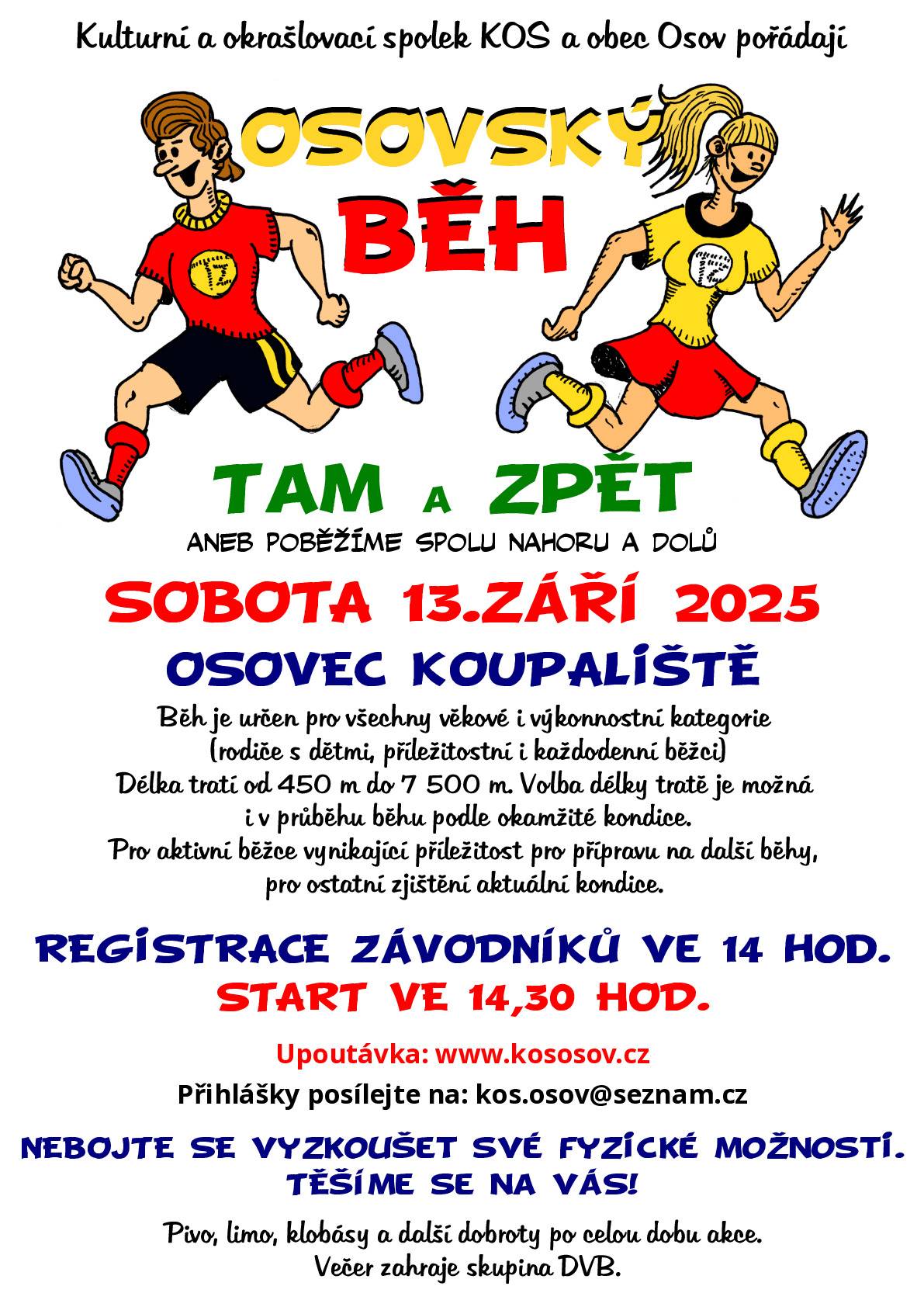 Osovský běh tam a zpět