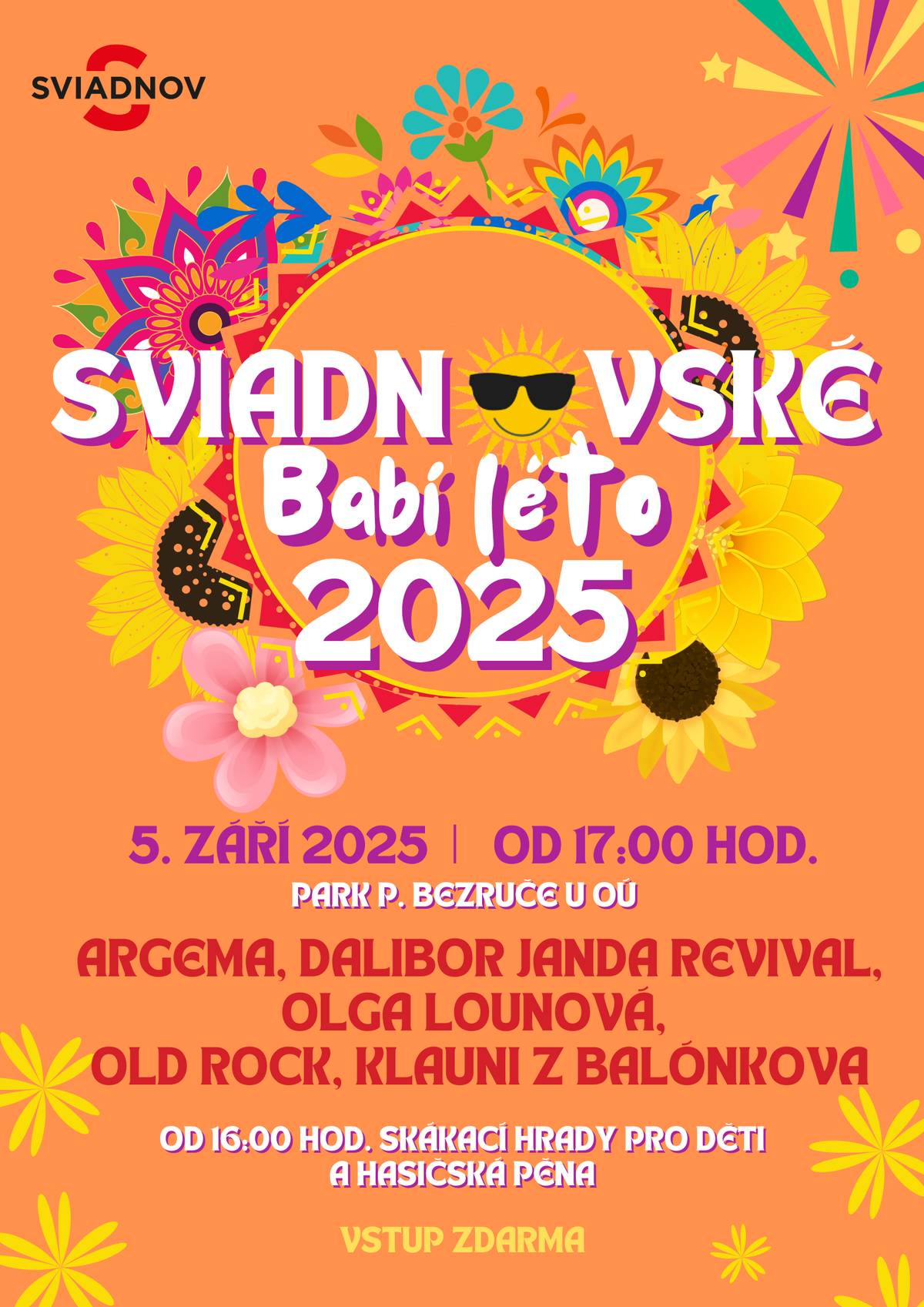 Program a časový harmonogram dnešního Babího léta.