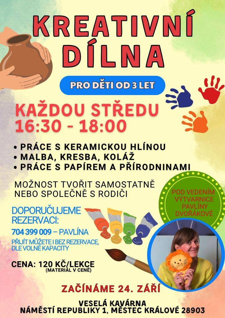Každou středu 16:30 - 18:00 hod.  VESELÁ KAVÁRNA - Městec Králové